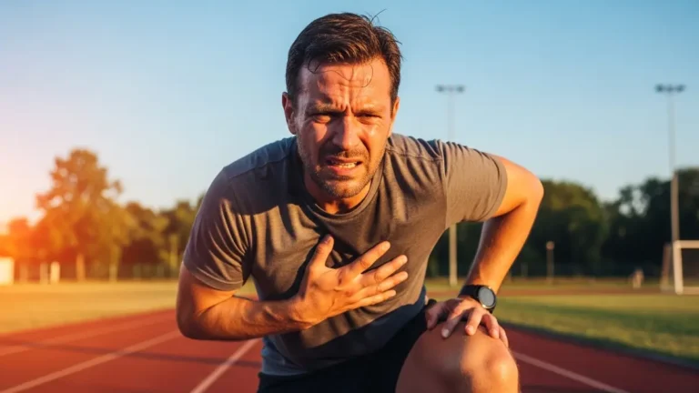 Dor no peito ao fazer exercícios